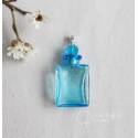 香氛精油瓶-穩賺四方-金工瓶 水藍色 (1入)[ZAK36004A]