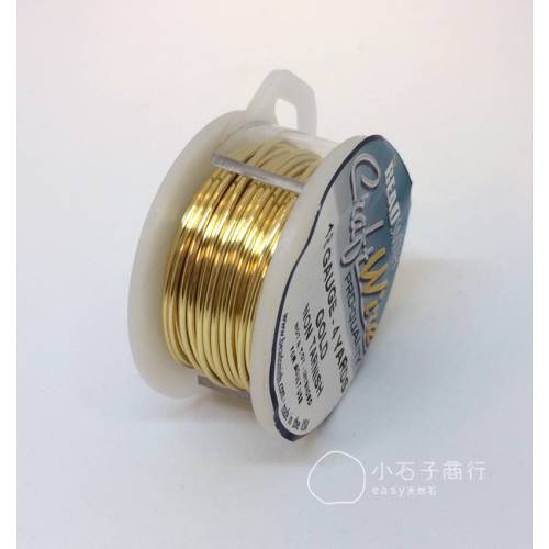 Beadsmith 藝術銅線 - 金色 18G (一捲)