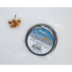 Beadsmith 麻花方線 - 青古銅色 21G (一捲)