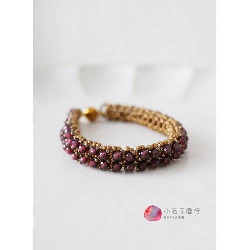 珠寶編織材料包【進階】 // 維多利亞編織手環 (1份)