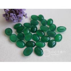 綠瑪瑙-橢圓形戒面 15x20x6~6.5mm(A) (1入)