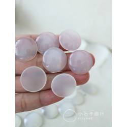 白瑪瑙-圓形戒面 20x20x4.5~5mm(A) (1入)