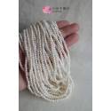 淡水珍珠-小米珠(白色)約2.5x3.5mm(1串/約150入)