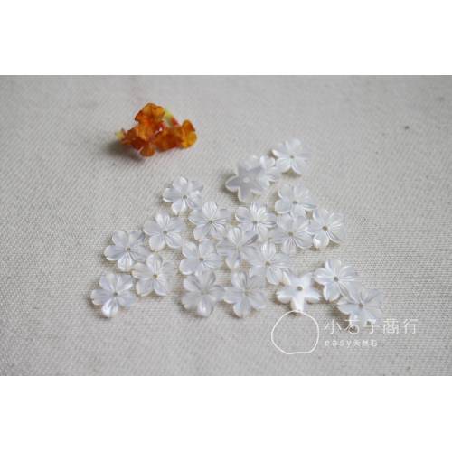 白珍珠貝-小白花 12mm (1入)