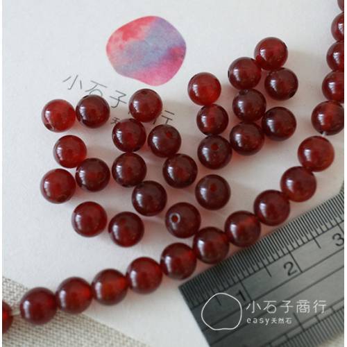紅瑪瑙-6mm 圓珠 (33入)