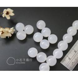 白瑪瑙-10mm 圓珠 (1入)