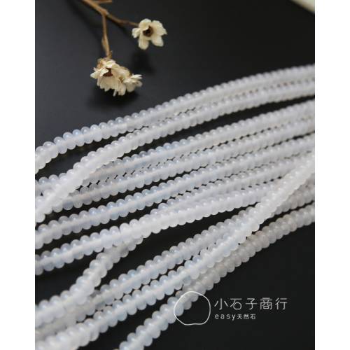 白瑪瑙-車輪3x6mm (1入)