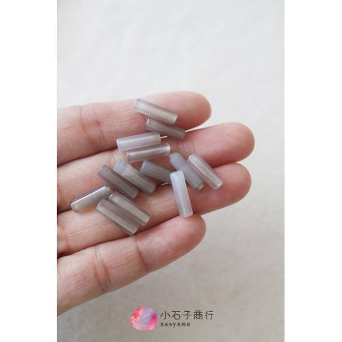 灰瑪瑙-直管4x14mm (10入)