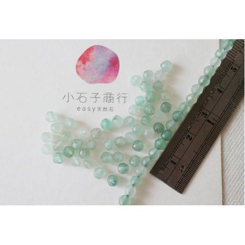 綠東菱-4mm 角珠 (8入)