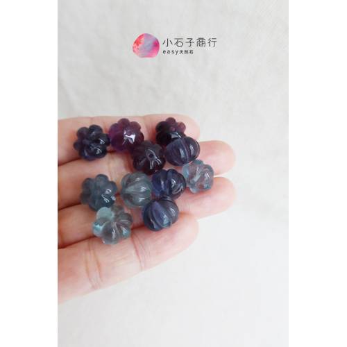 螢石-南瓜 8.5x12mm (10入)