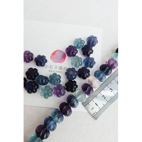 螢石-南瓜 8.5x12mm (10入)