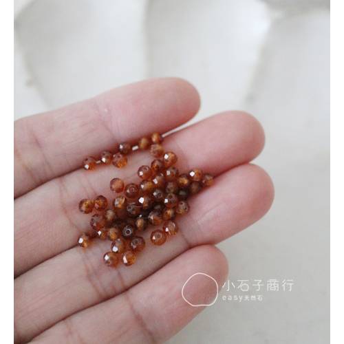 石榴石(橙色)-車輪切角2.5x3mm (50入)