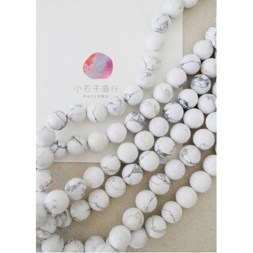 白紋石-10mm 圓珠 (15入)