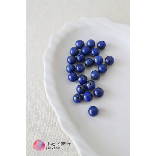 天然青金石-6.5~6.8mm 圓珠(A) (1入)