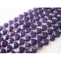紫水晶-圓片 10mm (1串/10入)