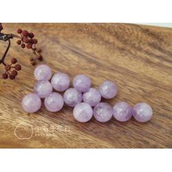 半洞珠-紫水晶-圓珠(白)10mm (1入)