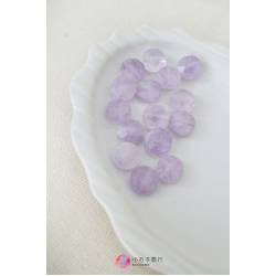 紫玉(紫水晶)-圓片切角 10mm (1入)