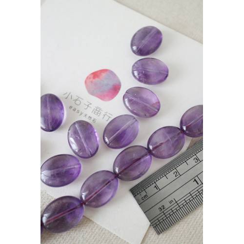 紫水晶-橢圓 12x16mm(A) (1入)