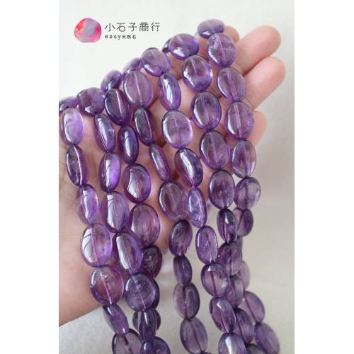 紫水晶-橢圓 12x16mm(A) (1入)