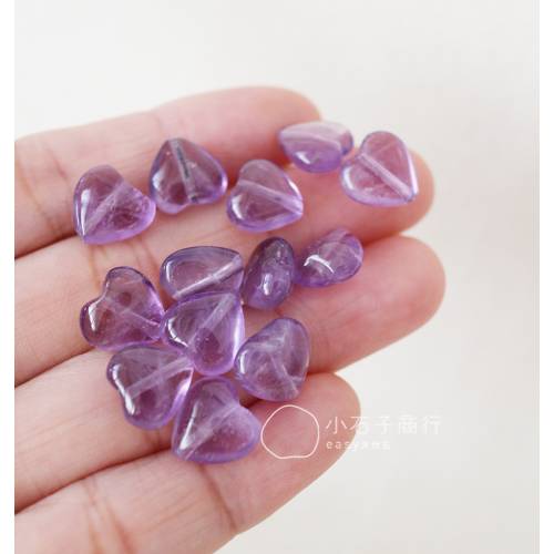 紫水晶-愛心 10mm (10入)