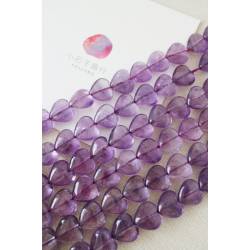 紫水晶-愛心 12mm (10入)