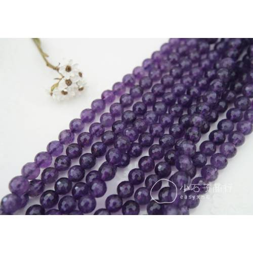 紫水晶-8mm 角珠 (20入)