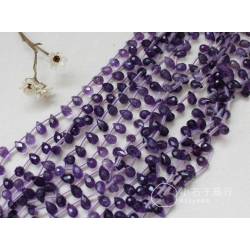 紫水晶-圓水滴切角6x9mm(A+) (1串/15入)