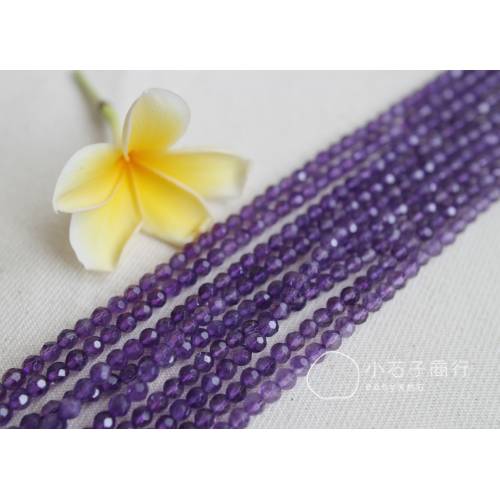 紫水晶-4mm 角珠(淺紫) (5入)