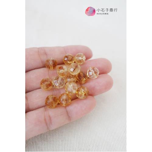 黃水晶-8.5mm角珠 (1入)