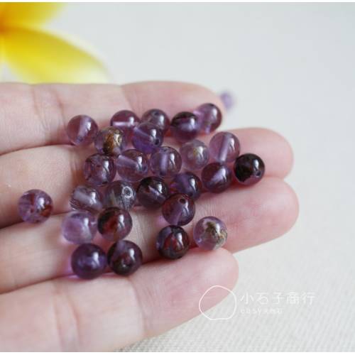 紫幽靈-6mm圓珠 (25入)