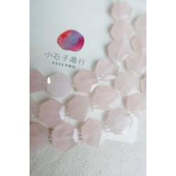 粉晶-六角型切角12x13mm (10入)