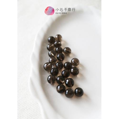 茶水晶-6mm 角珠(小切面) (30入)
