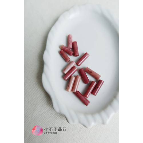 中國玫瑰石-直管4x14mm (10入)
