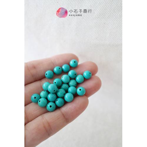 新疆綠松石-6mm 圓珠(1入)