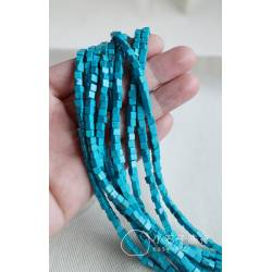 新疆綠松石-正方3.5mm (40入)